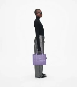 Marc Jacobs The Leather Medium Tote Bag LAVENDER 41 Marc Jacobs The Leather Medium Tote Bag LAVENDER -Fashion Store MJI H004L01PF21 530 F8F8F8 1 1 ALT7