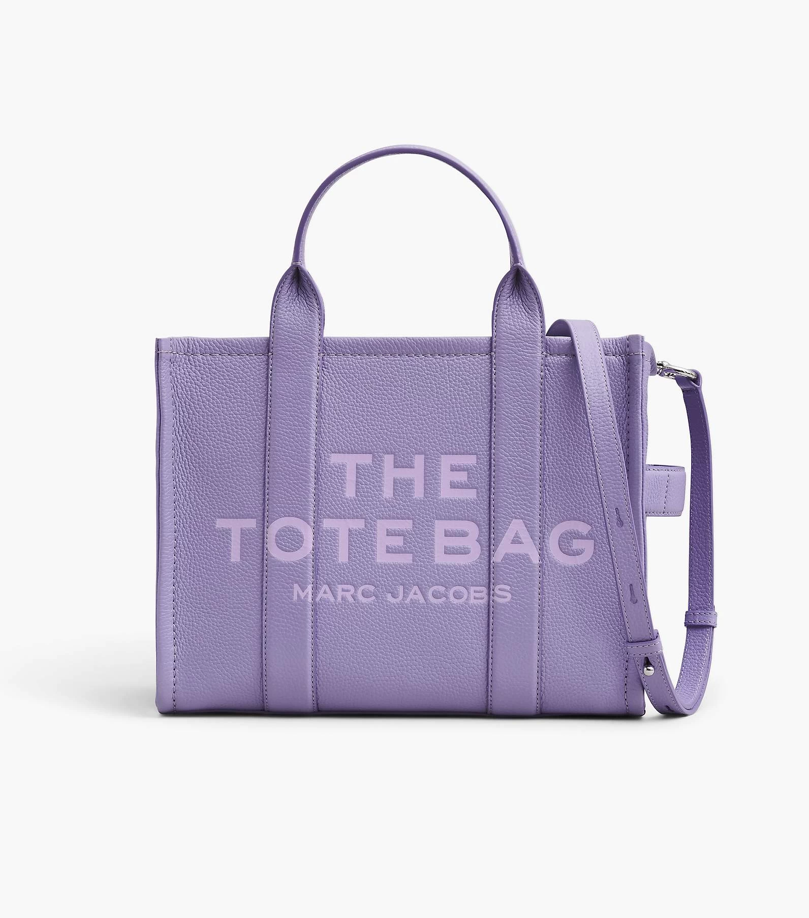 Marc Jacobs The Leather Medium Tote Bag LAVENDER 15 Marc Jacobs The Leather Medium Tote Bag LAVENDER - Image 13