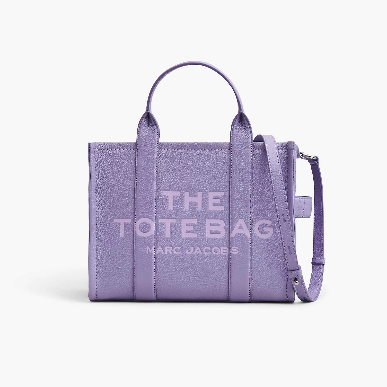 Marc Jacobs The Leather Medium Tote Bag LAVENDER 13 Marc Jacobs The Leather Medium Tote Bag LAVENDER - Image 11