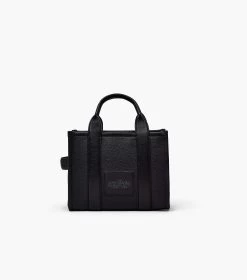 Marc Jacobs The Leather Small Tote Bag BLACK -Fashion Store MJI H009L01SP21 001 F8F8F8 1 1 ALT3
