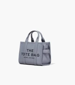 Marc Jacobs The Leather Small Tote Bag WOLF GREY -Fashion Store MJI H009L01SP21 050 F8F8F8 1 1 ALT4