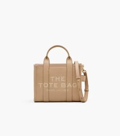 Marc Jacobs The Leather Small Tote Bag CAMEL -Fashion Store MJI H009L01SP21 230 F8F8F8 1 1 MAIN 1