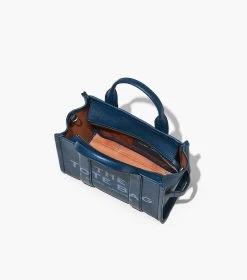 Marc Jacobs The Leather Small Tote Bag BLUE SEA -Fashion Store MJI H009L01SP21 426 F8F8F8 1 1 ALT6