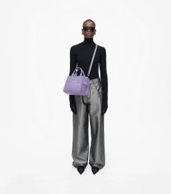 Marc Jacobs The Leather Small Tote Bag LAVENDER -Fashion Store MJI H009L01SP21 530 F8F8F8 1 1 ALT1