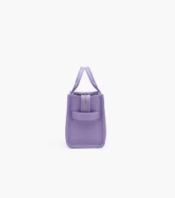 Marc Jacobs The Leather Small Tote Bag LAVENDER -Fashion Store MJI H009L01SP21 530 F8F8F8 1 1 ALT2