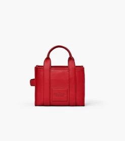 Marc Jacobs The Leather Small Tote Bag TRUE RED -Fashion Store MJI H009L01SP21 617 F8F8F8 1 1 ALT3