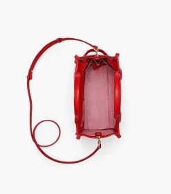 Marc Jacobs The Leather Small Tote Bag TRUE RED -Fashion Store MJI H009L01SP21 617 F8F8F8 1 1 ALT4