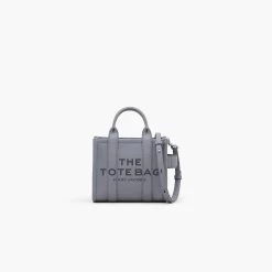 Marc Jacobs The Leather Mini Tote Bag COTTON/SILVER 27 Marc Jacobs The Leather Mini Tote Bag COTTON/SILVER -Fashion Store MJI H053L01RE22 050 F8F8F8 1 1 MAIN 1