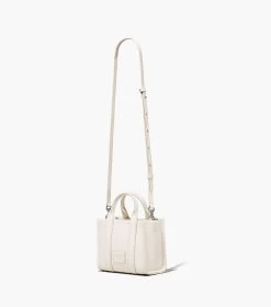 Marc Jacobs The Leather Mini Tote Bag COTTON/SILVER 30 Marc Jacobs The Leather Mini Tote Bag COTTON/SILVER -Fashion Store MJI H053L01RE22 140 F8F8F8 1 1 ALT2