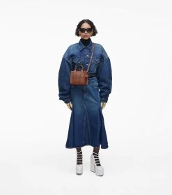 Marc Jacobs The Leather Mini Tote Bag ARGAN OIL 29 Marc Jacobs The Leather Mini Tote Bag ARGAN OIL -Fashion Store MJI H053L01RE22 212 F8F8F8 1 1 ALT1