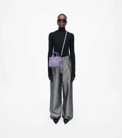 Marc Jacobs The Leather Mini Tote Bag LAVENDER -Fashion Store MJI H053L01RE22 530 F8F8F8 1 1 ALT1