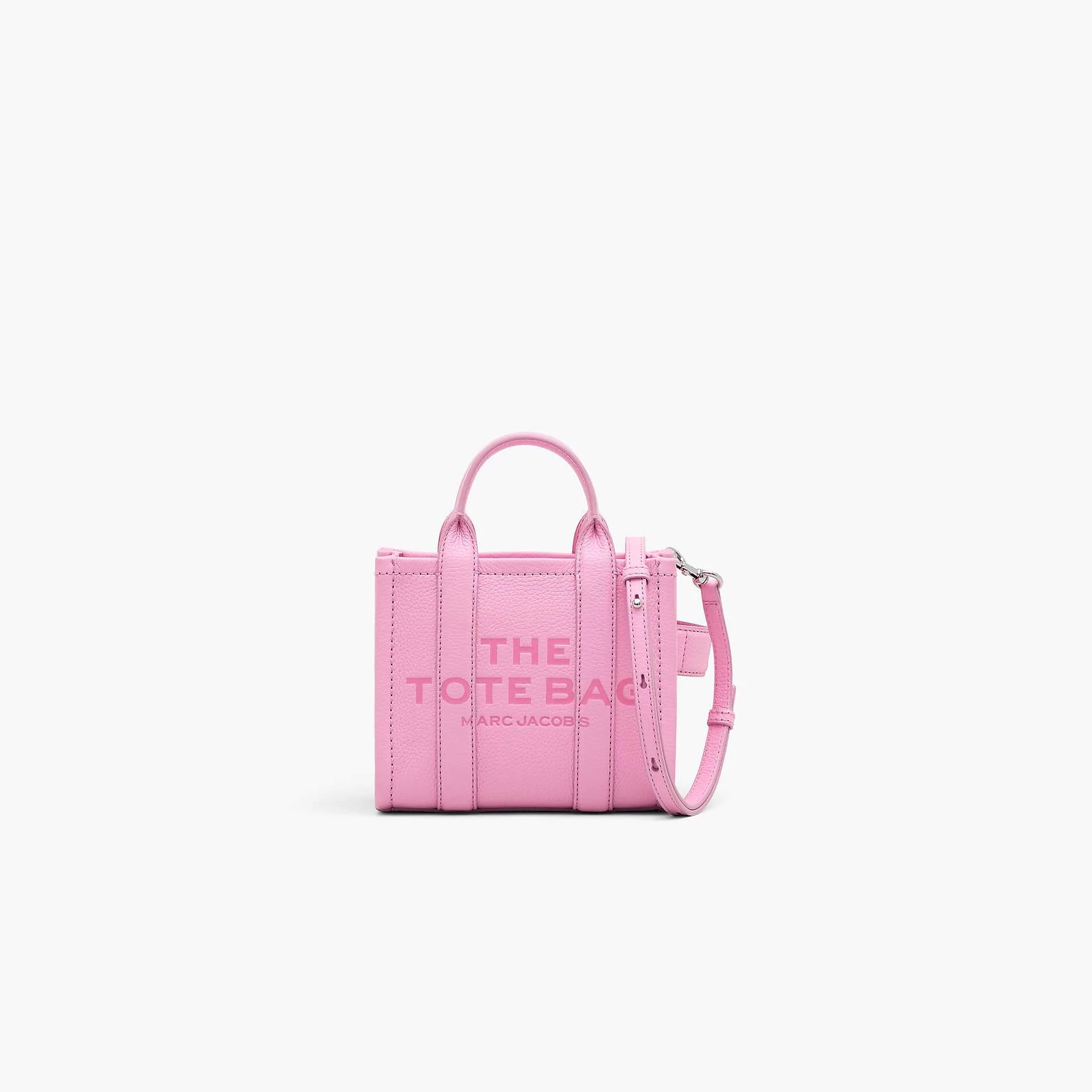 Marc Jacobs The Leather Mini Tote Bag COTTON/SILVER 10 Marc Jacobs The Leather Mini Tote Bag COTTON/SILVER - Image 8