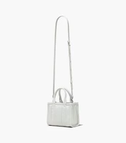 Marc Jacobs The Shiny Crinkle Leather Mini Tote WHITE -Fashion Store MJI H064L03FA22 100 F8F8F8 1 1 ALT2