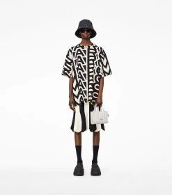 Marc Jacobs The Shiny Crinkle Leather Mini Tote WHITE -Fashion Store MJI H064L03FA22 100 F8F8F8 1 1 ALT3