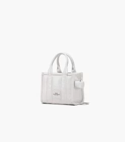 Marc Jacobs The Shiny Crinkle Leather Mini Tote WHITE -Fashion Store MJI H064L03FA22 100 F8F8F8 1 1 ALT4