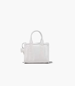 Marc Jacobs The Shiny Crinkle Leather Mini Tote WHITE -Fashion Store MJI H064L03FA22 100 F8F8F8 1 1 ALT5