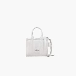 Marc Jacobs The Shiny Crinkle Leather Mini Tote WHITE -Fashion Store MJI H064L03FA22 100 F8F8F8 1 1 MAIN 1