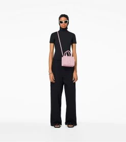 Marc Jacobs The Shiny Crinkle Leather Mini Tote BUBBLEGUM -Fashion Store MJI H064L03FA22 685 F8F8F8 1 1 ALT1