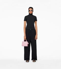 Marc Jacobs The Shiny Crinkle Leather Mini Tote BUBBLEGUM -Fashion Store MJI H064L03FA22 685 F8F8F8 1 1 ALT3