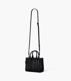 Marc Jacobs The Croc-Embossed Mini Tote Bag BLACK -Fashion Store MJI H089L01RE22 001 F8F8F8 1 1 ALT2