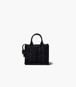 Marc Jacobs The Croc-Embossed Mini Tote Bag BLACK -Fashion Store MJI H089L01RE22 001 F8F8F8 1 1 ALT5