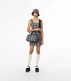 Marc Jacobs The Monogram Medium Denim Duffle Bag DENIM BLUE -Fashion Store MJI H500M12FA22 468 F8F8F8 1 1 ALT7