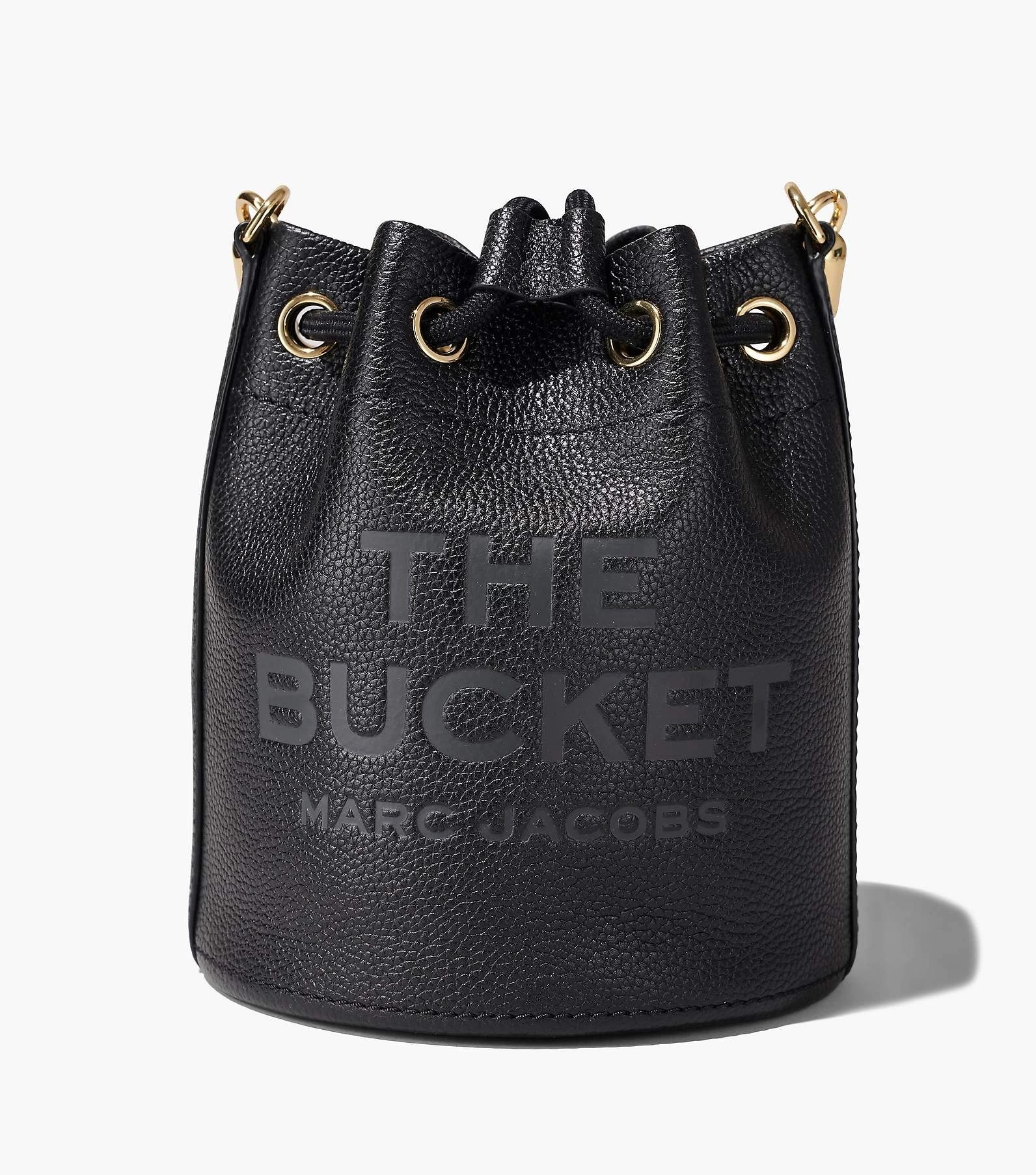 Marc Jacobs The Leather Bucket Bag BLACK 17 Marc Jacobs The Leather Bucket Bag BLACK - Image 15