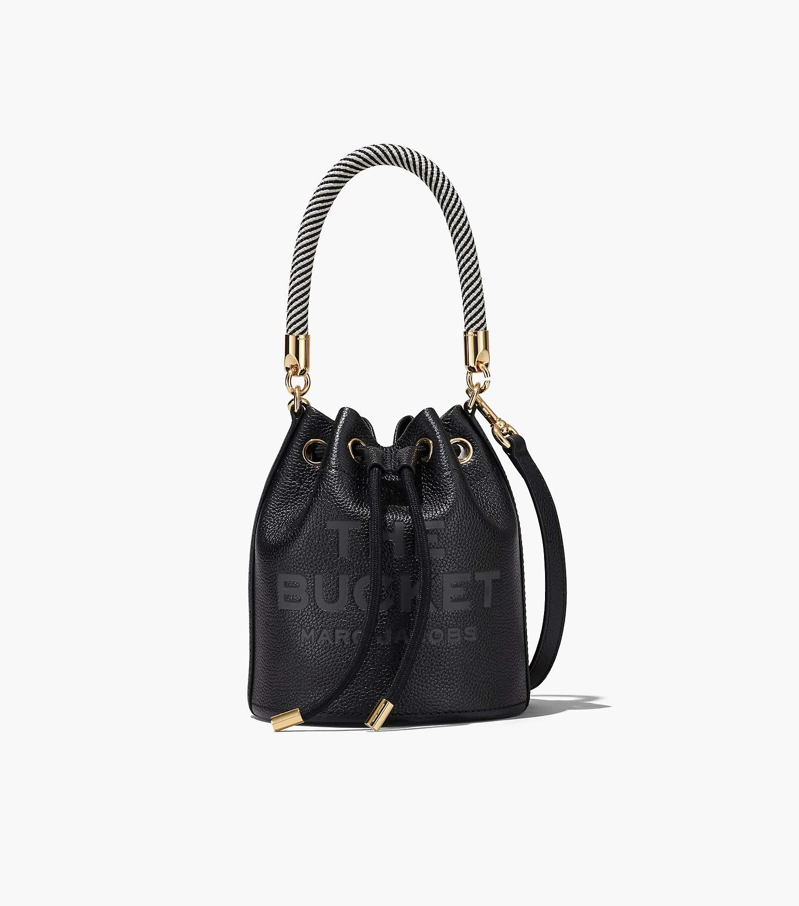 Marc Jacobs The Leather Bucket Bag BLACK 12 Marc Jacobs The Leather Bucket Bag BLACK - Image 10