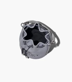 Marc Jacobs The Leather Bucket Bag WOLF GREY -Fashion Store MJI H652L01PF22 050 F8F8F8 1 1 ALT6