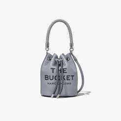Marc Jacobs The Leather Bucket Bag WOLF GREY -Fashion Store MJI H652L01PF22 050 F8F8F8 1 1 MAIN