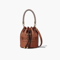 Marc Jacobs The Leather Bucket Bag ARGAN OIL -Fashion Store MJI H652L01PF22 212 F8F8F8 1 1 MAIN 1