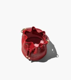 Marc Jacobs The Leather Bucket Bag TRUE RED -Fashion Store MJI H652L01PF22 617 F8F8F8 1 1 ALT6