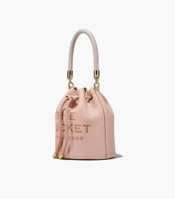 Marc Jacobs The Leather Bucket Bag ROSE -Fashion Store MJI H652L01PF22 624 F8F8F8 1 1 ALT4