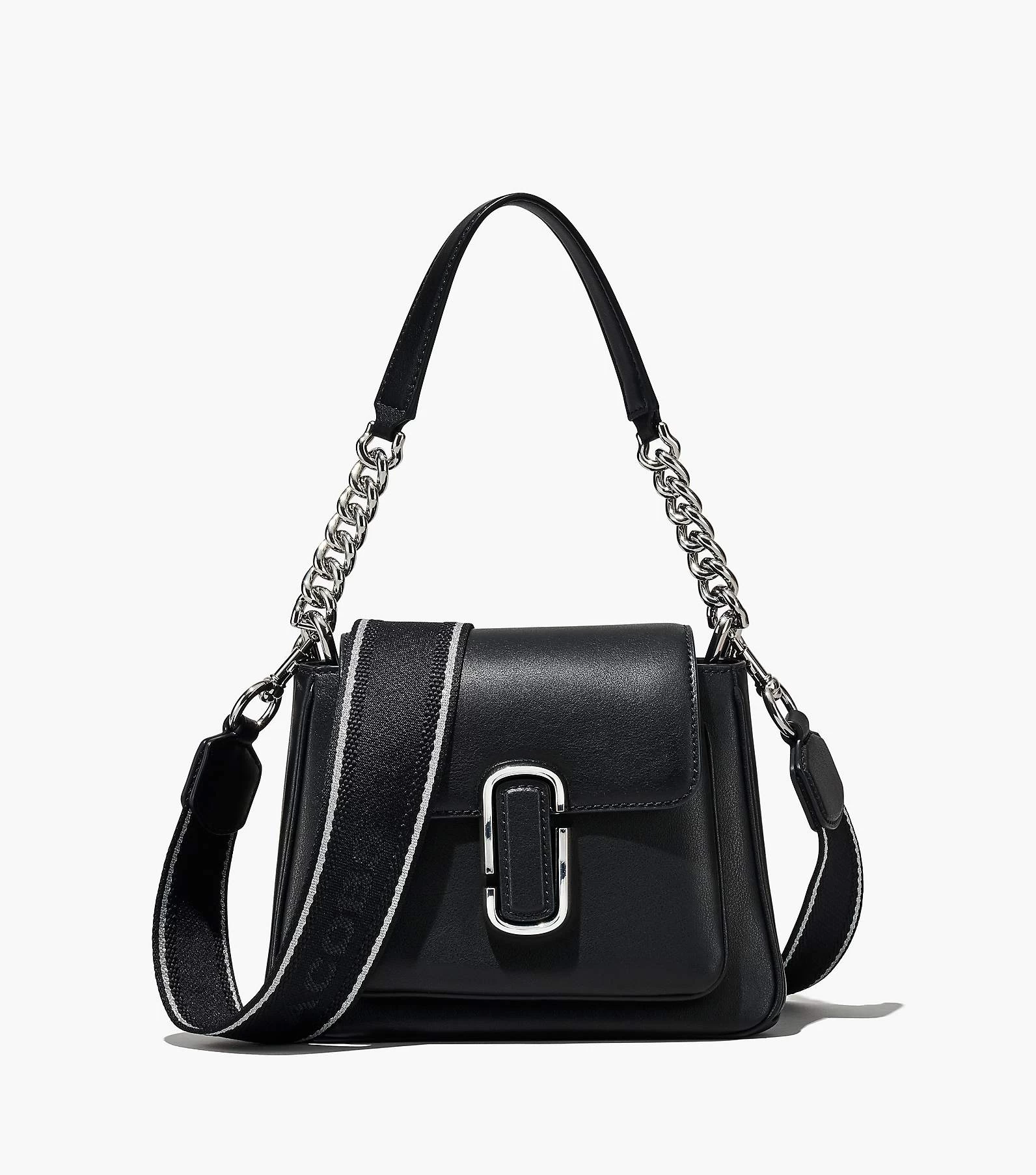 Marc Jacobs The J Marc Chain Mini Satchel BLACK/SILVER 5 Marc Jacobs The J Marc Chain Mini Satchel BLACK/SILVER - Image 3
