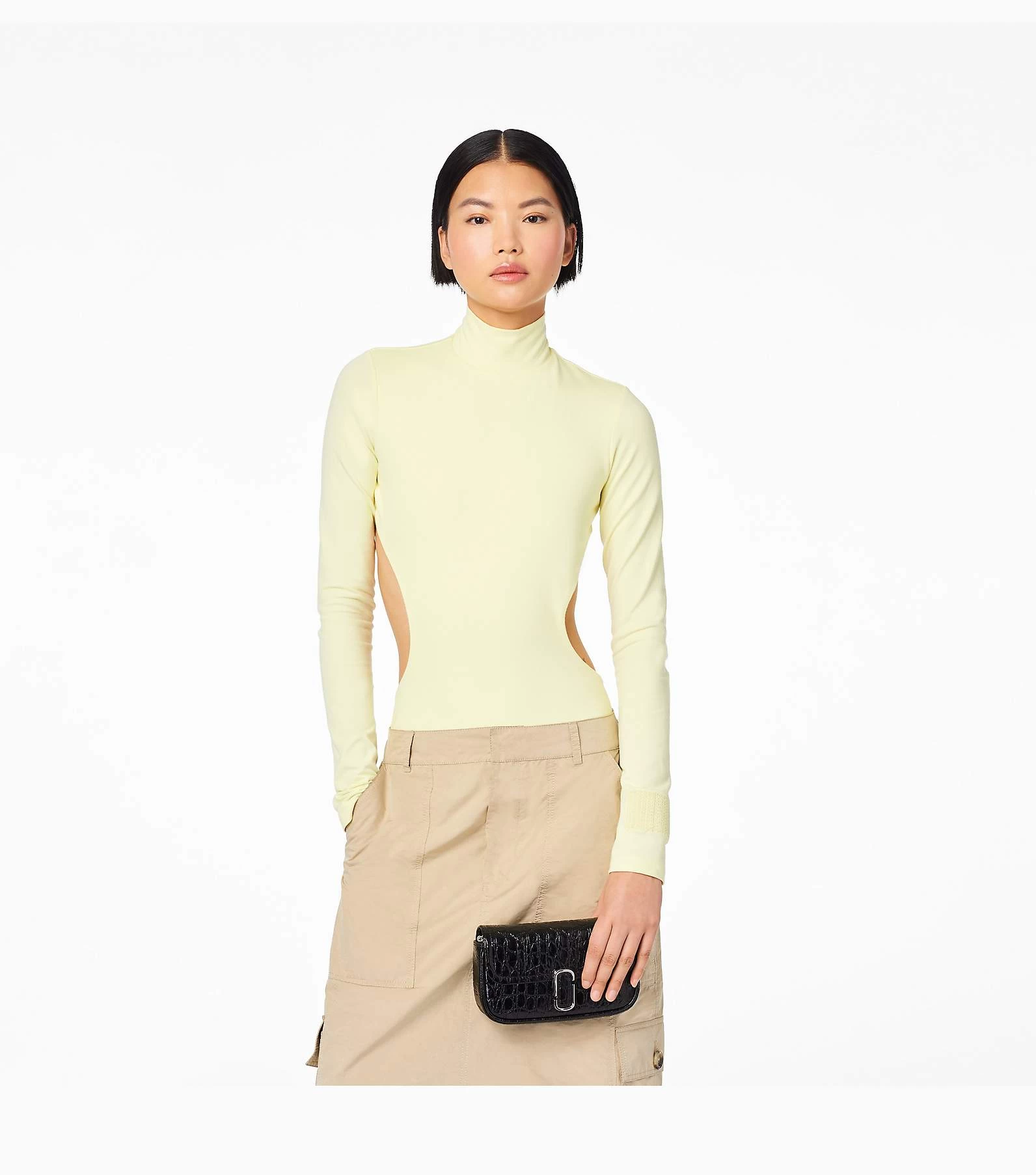 Marc Jacobs The Croc-Embossed J Marc Mini Bag BLACK 10 Marc Jacobs The Croc-Embossed J Marc Mini Bag BLACK - Image 8