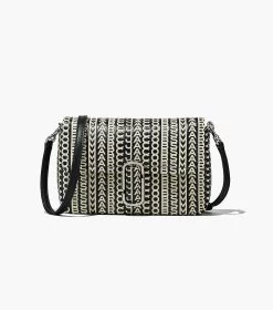 Marc Jacobs The Monogram Leather J Marc Shoulder Bag BLACK/WHITE -Fashion Store MJI H955L03FA22 005 F8F8F8 1 1 ALT4