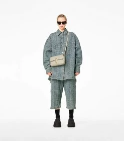 Marc Jacobs The Monogram Leather J Marc Shoulder Bag KHAKI -Fashion Store MJI H955L03FA22 223 F8F8F8 1 1 ALT3