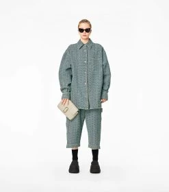 Marc Jacobs The Monogram Leather J Marc Shoulder Bag KHAKI -Fashion Store MJI H955L03FA22 223 F8F8F8 1 1 ALT5