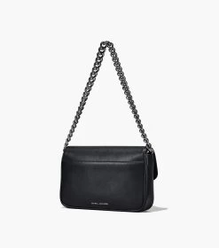 Marc Jacobs The J Marc Shoulder Bag BLACK/GUNMETAL -Fashion Store MJI H956L01PF22 016 F8F8F8 1 1 ALT2