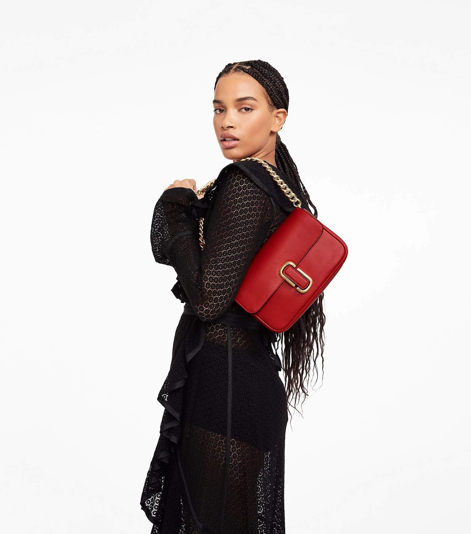 Marc Jacobs The J Marc Shoulder Bag TRUE RED 14 Marc Jacobs The J Marc Shoulder Bag TRUE RED - Image 12