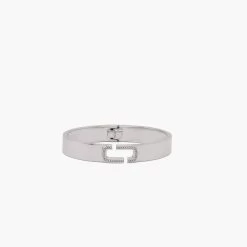 Marc Jacobs The J Marc Crystal Bangle CRYSTAL/SILVER