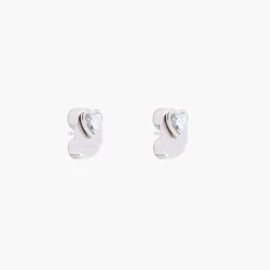 Marc Jacobs The Charmed Heart Stud Earrings CRYSTAL/SILVER