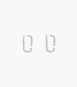Marc Jacobs The J Marc Crystal Hoops CRYSTAL/SILVER -Fashion Store MJI J206MT2RE22 980 F8F8F8 1 1 ALT2