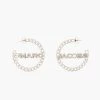 Marc Jacobs The Charmed Chain Hoops CRYSTAL/SILVER -Fashion Store MJI J207MT4RE22 980 F8F8F8 1 1 MAIN