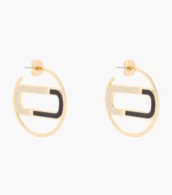 Marc Jacobs The J Marc Colorblock Hoops BLACK MULTI/GOLD -Fashion Store MJI J210MT2RE22 988 F8F8F8 1 1 MAIN 2