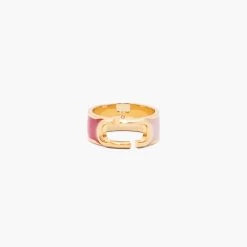 Marc Jacobs The J Marc Colorblock Ring TRUE RED MULTI/GOLD