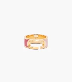 Marc Jacobs The J Marc Colorblock Ring TRUE RED MULTI/GOLD -Fashion Store MJI J401MT2RE22 949 F8F8F8 1 1 MAIN 2