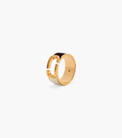 Marc Jacobs The J Marc Colorblock Ring BLACK MULTI/GOLD -Fashion Store MJI J401MT2RE22 988 F8F8F8 1 1 ALT2