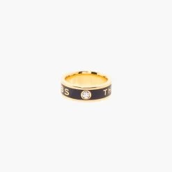 Marc Jacobs The Medallion Ring BLACK/GOLD