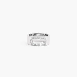 Marc Jacobs The J Marc Crystal Ring CRYSTAL/SILVER